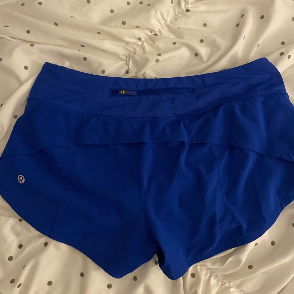 Blue lululemon shorts